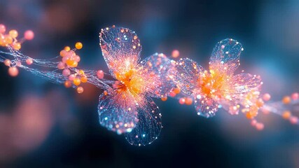 Wall Mural - a close up view of a dna molecule