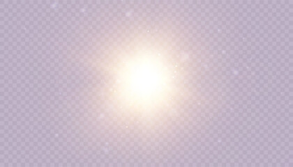 Poster - A flash of bright yellow light. A shimmering explosion with a bright shine.