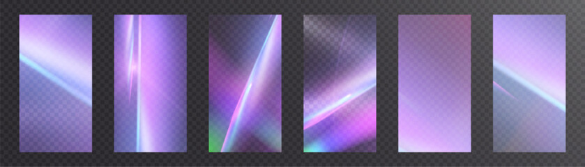 Aufkleber - Refraction of sun glare. Abstract effect with glare of light distortion. Reflected light prism effect.	