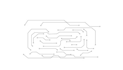 Wall Mural - abstract futuristic circuit board illustration, circuit board with various technology elements. circ