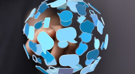 Poster - Connecting people through digital communication.  Share your ideas!