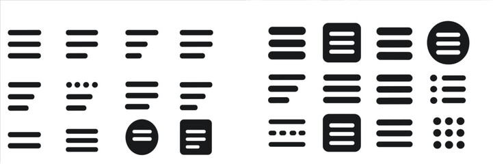 Poster - Various black and white geometric shapes arranged in patterns showing lines and dots