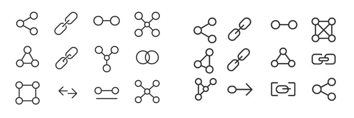 Leinwandbilder - Abstract representation of network connections and relationships among nodes in a modern design style