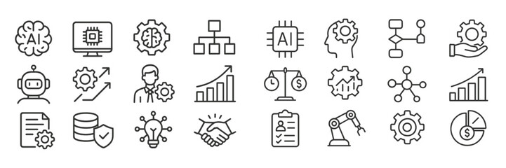 Aufkleber - Exploration of artificial intelligence concepts and technologies in a modern workspace