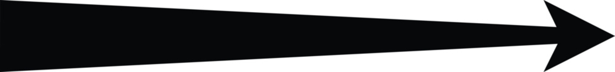 Wall Mural - arrow target direction marker on white background. right curve direction vector.