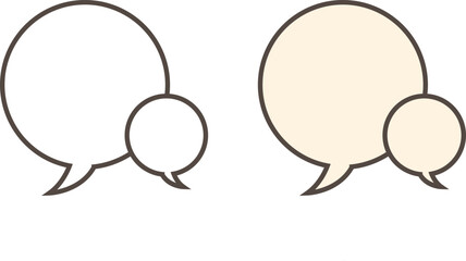 speech bubble sign symbol vector icon. cartoon speech bubble in comic style. chat message text templ