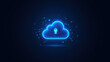 © Tameem - A graphic design representing cybersecurity with a cloud icon and sparkles of light.