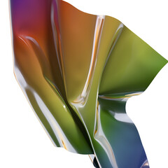 Aufkleber - Dynamic Color Spectrum: A Mesmerizing Chromatic 3D Canvas