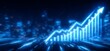 © serdon - A 3D financial background featuring a growth business graph with a percentage chart, success diagram, and digital trade market stock concept for profit economy analysis and marketing strategy to