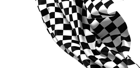 Poster -  Checkered flag, race flag background