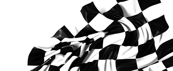 Poster -  Checkered flag, race flag background