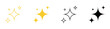 © Solayman - sparkle star icon set. shine star sparkle vector. shine, star, lighting, astronomy, glowing light, twinkle sign. firework sparkles sign. transparent png and vector illustration.