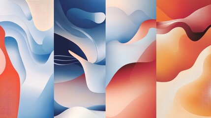 Corporate website abstract concept vector illustration set. UI and UX design, website maintenance, web development, graphic design service, mobile app, user interface, support abstract metaphor. illu