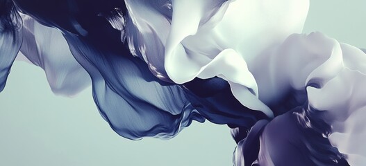 Wall Mural - background with abstract wavy blue gradient combined with grain and noise texture for designing posters banners and headers