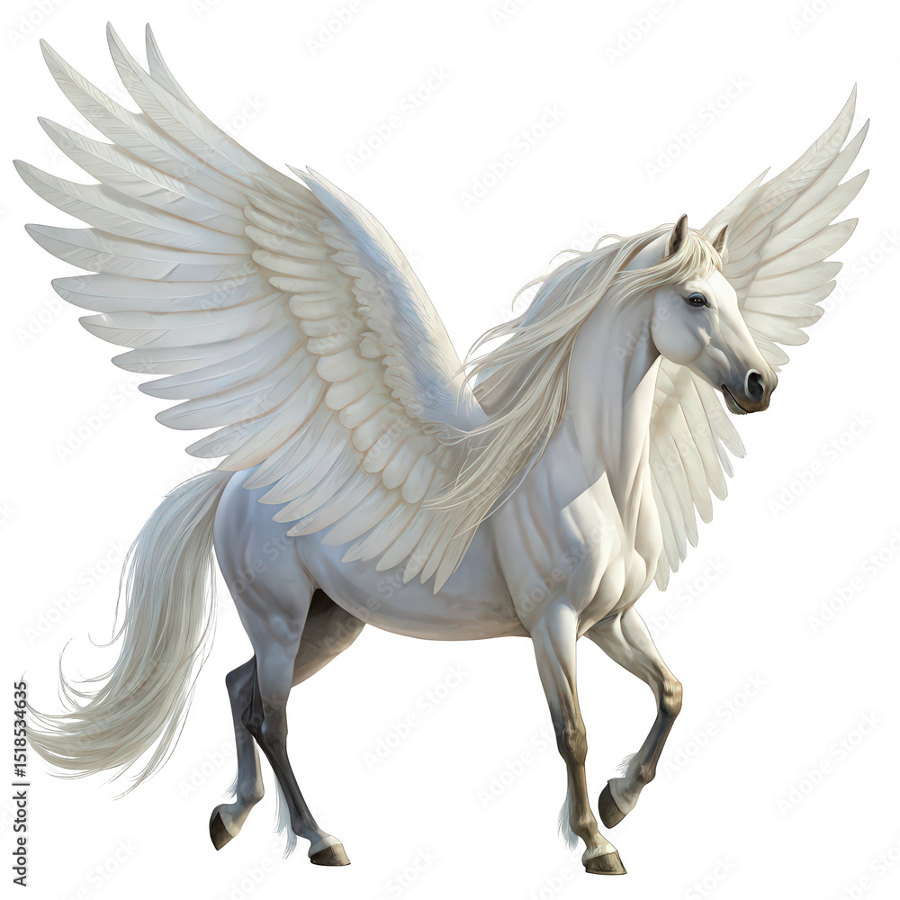 majestic white winged horse png mythical Pegasus png fantasy equine png ...
