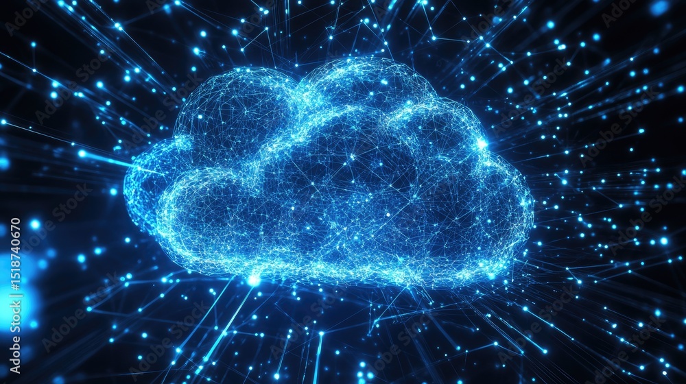 API gateway on a cloud dashboard managing traffic from various ...