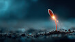 © Dusit - Glowing seed sprouts from dark soil symbolizing startup growth with angel investor funding in capital environment full of hope and potential.