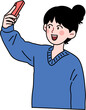 © 현정 이 - woman taking a selfie