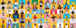 © Prostock-studio - This vibrant collage showcases a diverse collection of portraits of people from various backgrounds, expressing different emotions and lifestyles against bright, colorful backgrounds.