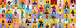 © Prostock-studio - This vibrant collection features diverse individuals expressing themselves with unique styles against bright, colorful backgrounds.