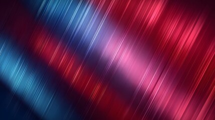 Aufkleber - Striking diagonal gradient in shades of red pink and blue with dynamic retro futuristic digital lines creating a bold eye catching abstract background