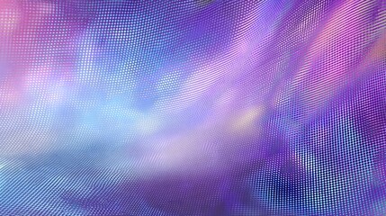 Fototapete - Vibrant and captivating digital gradient surface in shades of purple and blue featuring a soft light grid texture and a mesmerizing futuristic holographic effect