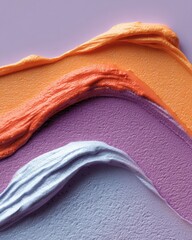 Leinwandbilder - Textured Abstract Background with Gradient Brush Strokes and Tactile Paint Layers for Contemporary Minimalist Design and Creative Product Display
