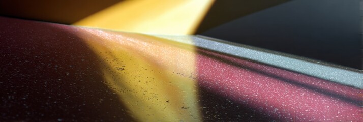 Poster - Aurora Gradient Abstract Light Beams and Reflections on Polished Floor for Modern Architectural Advertising and Contemporary Interior Design Ambiance