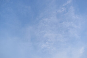 Wall Mural - beautiful blue sky and white cloud background in springtime