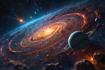 Wall Mural - planet in space