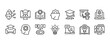 © IconLauk - Artificial Intelligence in Education Icon Set. Vector Graphic Illustration.