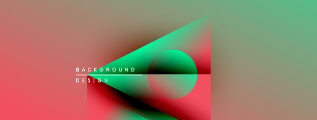 Aufkleber - Abstract gradient background. Fluid shapes blend red, green, beige tones. Modern design element for digital projects.