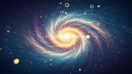Wall Mural - spiral nebula galaxy with bright light stars. cosmic universe with star dust, deep space nebulae, an