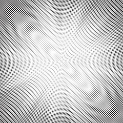 Fototapete - Halftone gradient sun rays pattern. Abstract halftone vector dots background. monochrome dots pattern. Vector background in comic book style with sunburst rays and halftone. Retro pop art design.