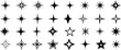 © GraphicsHub - star sparkle icon, blinking shining star, sparks and sparkle shapes vector illustration