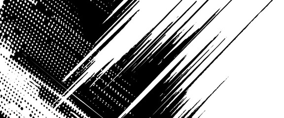 Wall Mural - vector abstract black paint grunge stroke texture background