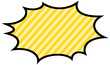 © あんもち - ギザギザ　吹き出し　素材　枠　トゲトゲ　飾り　アメコミ　ポップ　びっくり　衝撃　値引き　値下げ　あしらい　見出し　タイトル　縁あり　ストライプ　柄　単品　横長　Jagged speech bubble.sale sticker,price sticker
