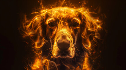 Poster - This digital pet companion hovers with a glowing, translucent design in soft neon hues.