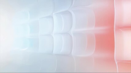 Fototapete - ソフトパステル色と反射面を持つ抽象的なモジュラー壁のデザイン