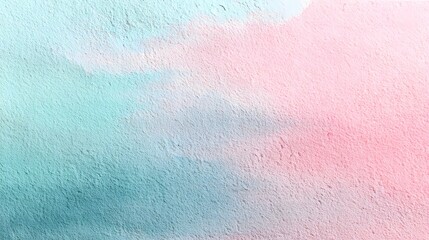 Leinwandbilder - Soothing and calming pastel texture background with a gradient of mint green and pale pink featuring a soft watercolor inspired effect and a delicate grainy overlay for a dreamy ethereal aesthetic