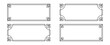 © Anastasiia - Set of vintage style, rectangle Korean line frame vector elements