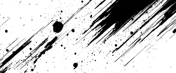 Wall Mural - vector abstract brushstroke grunge minimalist ink stroke art background