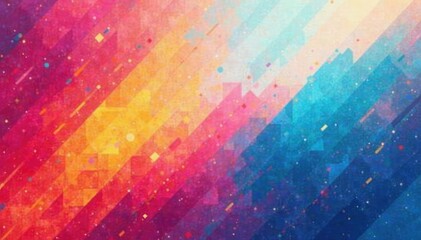 Wall Mural - Modern minimalist brochure cover design featuring geometric shapes and vibrant gradients , vibrant, colorful, modern brochure