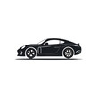 © Micromedia - Sleek Coupe Vehicle Silhouette Symbol Icon A Stylish Sports Car Vector Graphic