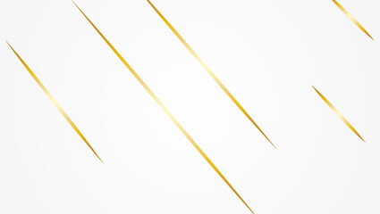 Wall Mural - Shiny and minimal white and gold gradient with creative glitter sharp lines background 
