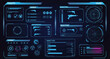 © graphic design value - Futuristic HUD Interface Panel with Weapons and Health Data | High-Tech Sci-Fi User Interface for Gaming, VR Applications and Technical Display