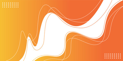 Wall Mural - colorful banner template with gradient color. design with liquid shapes. with a yellow green color c