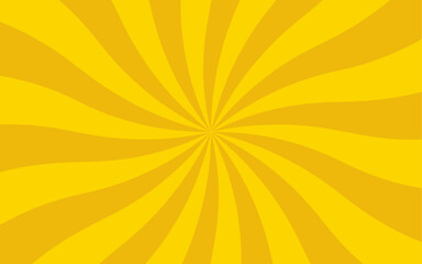 Poster - Abstract vibrant, radial sunburst background with alternating bright yellow and golden-yellow ray. Symmetrical pattern with dynamic energy and motion. Grabbing graphics, retro designs, energetic brand