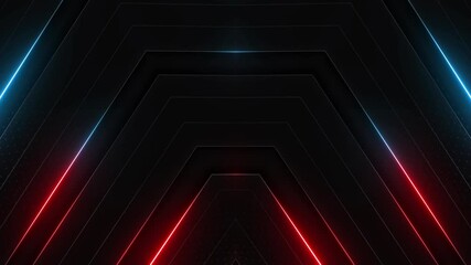 Wall Mural - This stock motion graphic video of Diagonal Neon Streaks with gentle overlapping curves on seamless loops