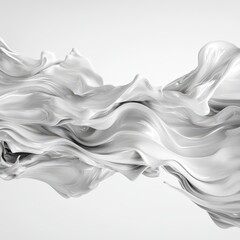 Wall Mural - dynamic splash of white liquid resembling milk or cream captured in mid-air against a clean minimal 
